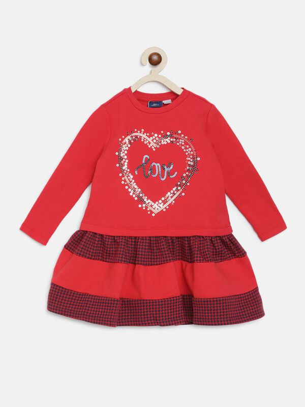 Knitted Dress With Print image number 0